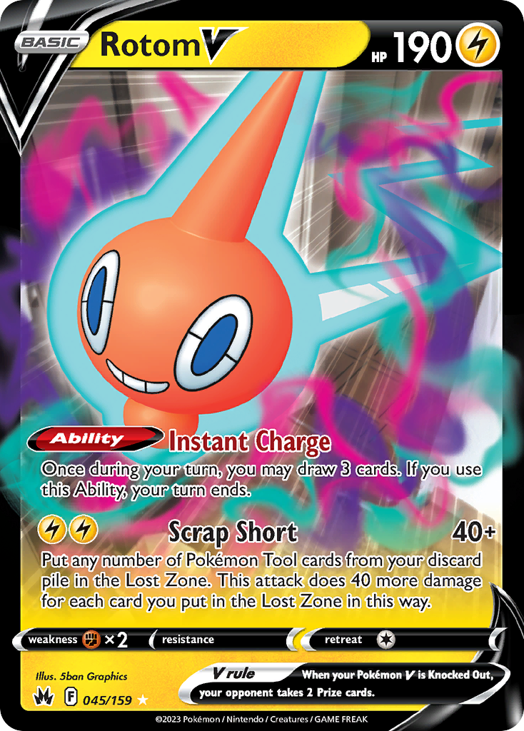 Rotom V - Crown Zenith (Ultra Rare) [CRZ-045]