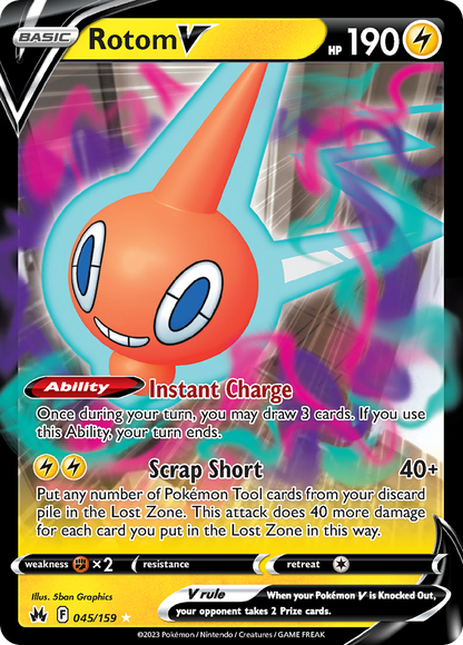 Rotom V - Crown Zenith (Ultra Rare) [CRZ-045]