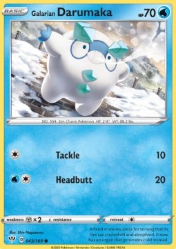 Galarian Darumaka - Darkness Ablaze (Common) [DAA-43]