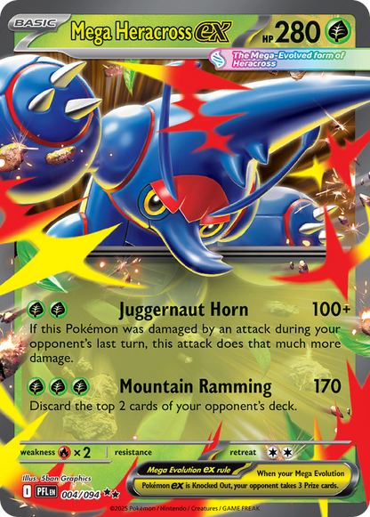 Mega Heracross ex - Phantasmal Flames (Double Rare) [PFL-004]