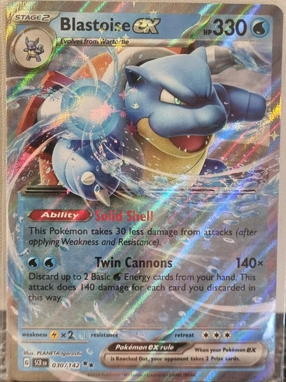 Blastoise ex - Stellar Crown (Double Rare) [SCR-030]