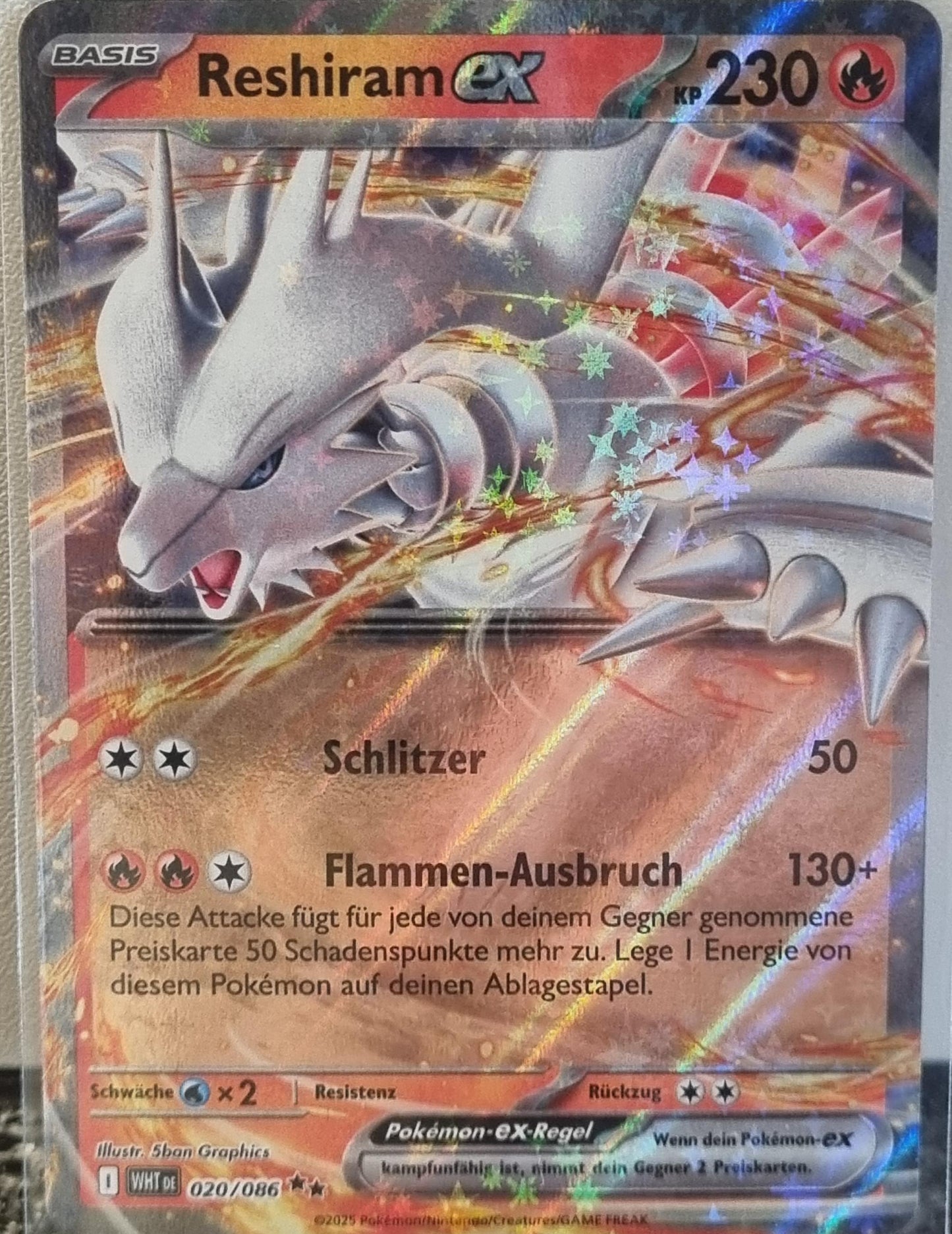 Reshiram ex - White Flare (Double Rare) [WHT-020]