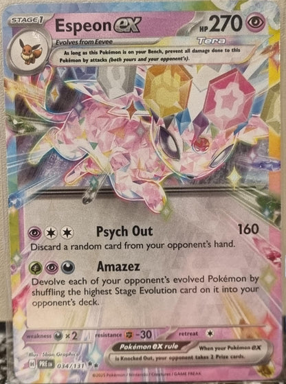 Espeon ex - Prismatic Evolutions (Double Rare) [PRE-034]