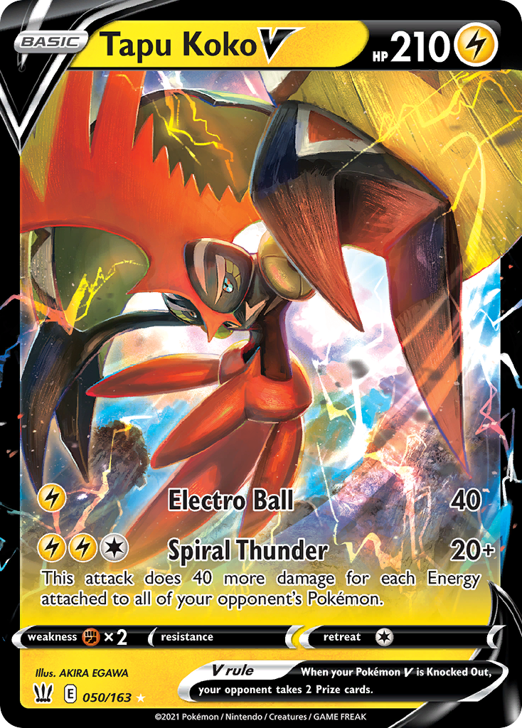 Tapu Koko V - Battle Styles (Ultra Rare) [BST-50]