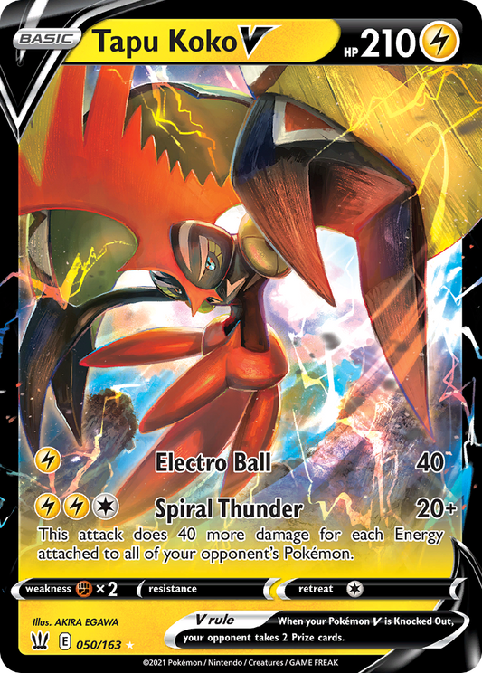 Tapu Koko V - Battle Styles (Ultra Rare) [BST-50]