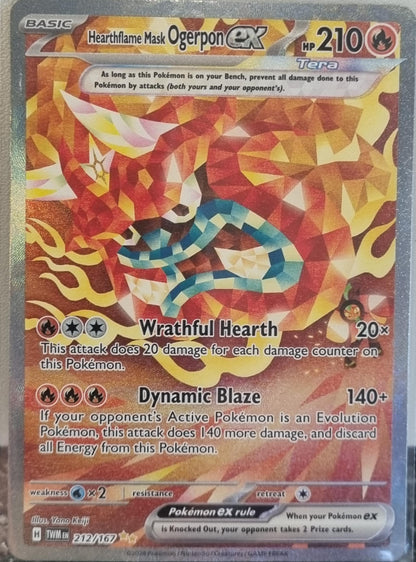 Hearthflame Mask Ogerpon ex - Twilight Masquerade (Special Illustration Rare) [TWM-212]