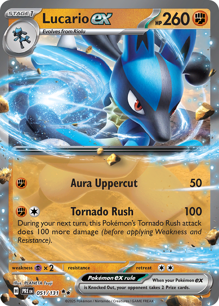 Lucario ex - Prismatic Evolutions (Double Rare) [PRE-051]