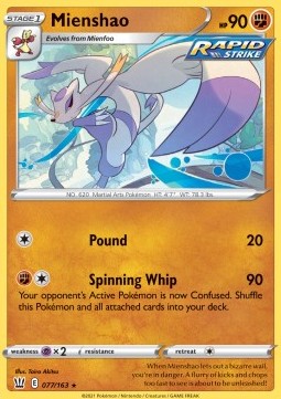 Mienshao - Battle Styles (Rare) [BST-77]
