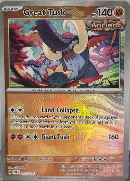 Great Tusk - Prismatic Evolutions: Additionals (Uncommon) [xPRE-055]