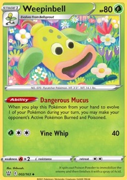 Weepinbell - Battle Styles (Uncommon) [BST-2]