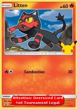 Litten - SM Black Star Promos (Oversized) [SM-02]