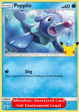 Popplio - SM Black Star Promos (Oversized) [SM-03]