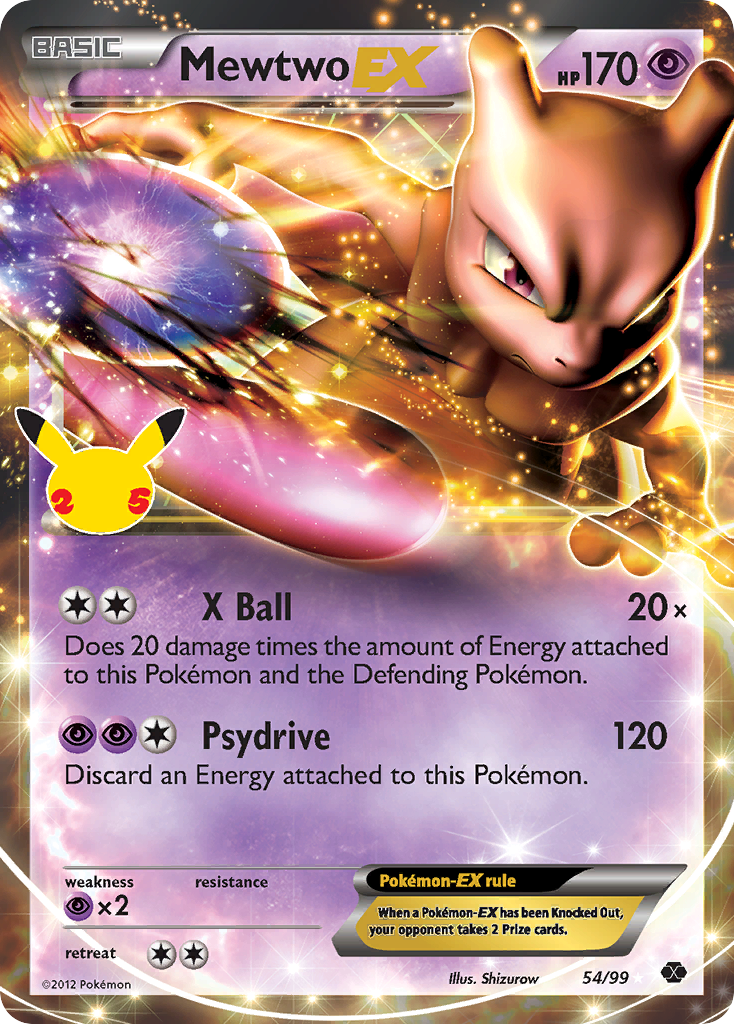 Mewtwo EX - Celebrations (Ultra Rare) [CEL-NXD 54]