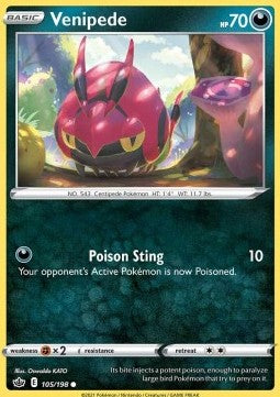 Venipede - Chilling Reign (Common) [CRE-105]