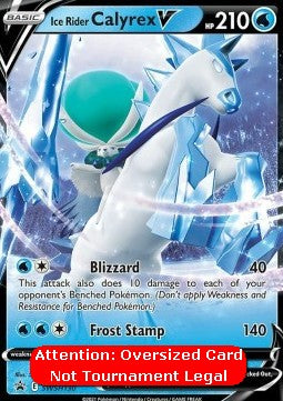 Ice Rider Calyrex V - SWSH Black Star Promos (Oversized) [SWSH-130]
