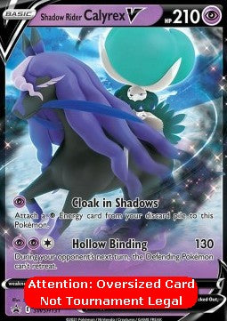 Shadow Rider Calyrex V - SWSH Black Star Promos (Oversized) [SWSH-131]