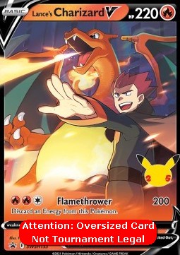 Lance's Charizard V - SWSH Black Star Promos (Oversized) [SWSH-133]