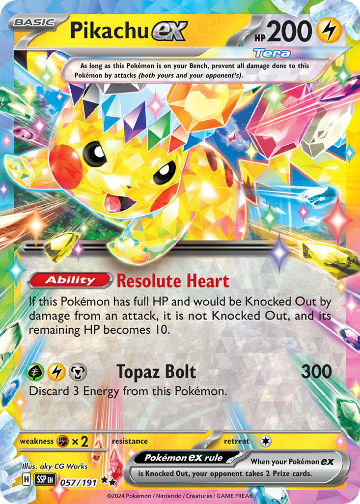 Pikachu ex - Surging Sparks (Double Rare) [SSP-057]
