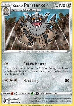 Galarian Perrserker - Fusion Strike (Uncommon) [FST-181]