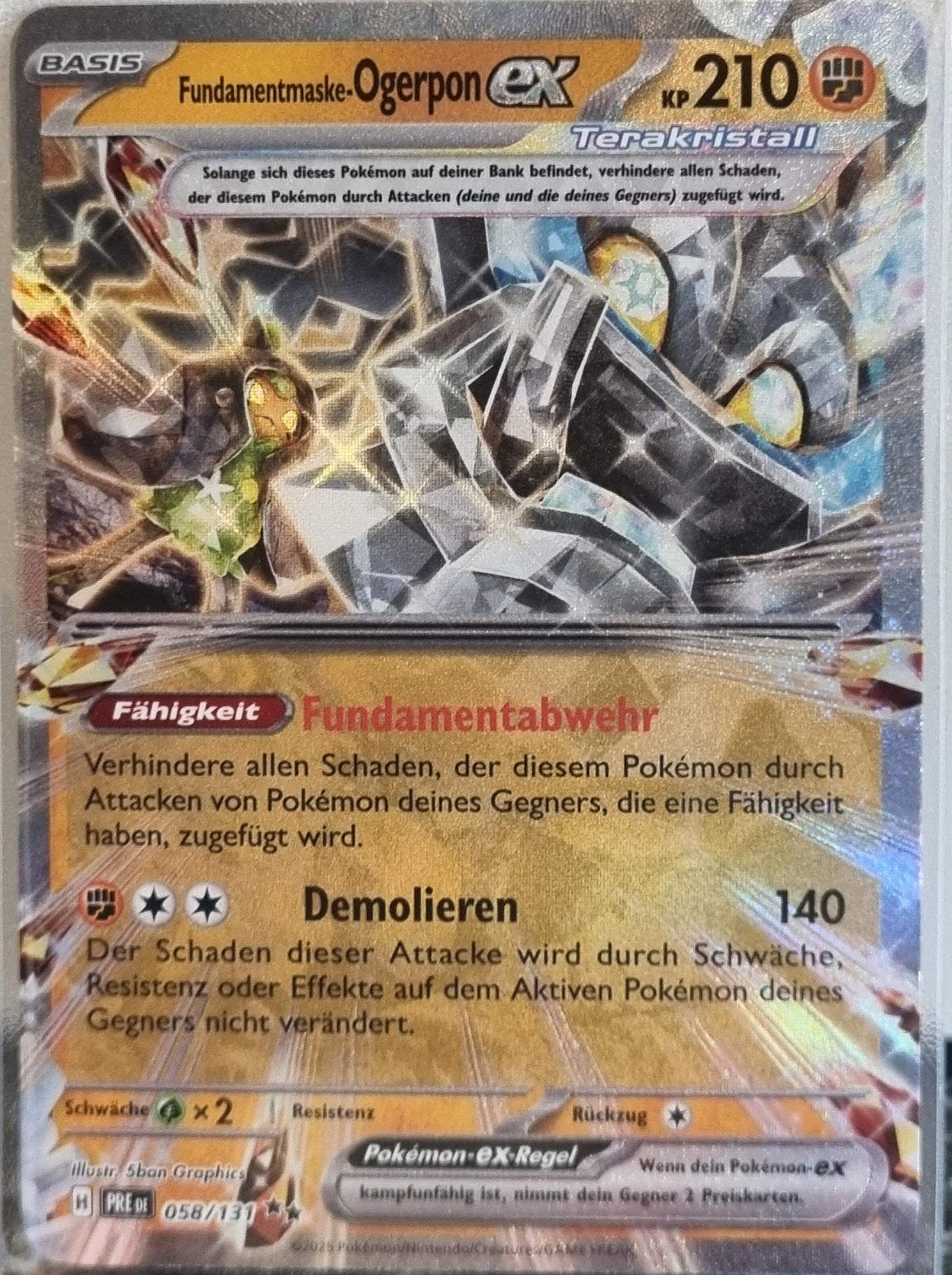 Cornerstone Mask Ogerpon ex - Prismatic Evolutions (Double Rare) [PRE-058]