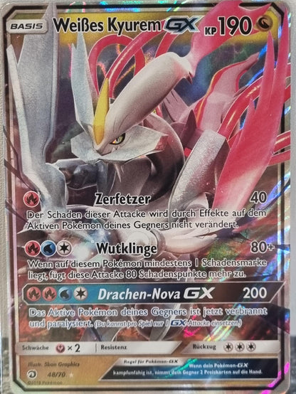 White Kyurem GX - Dragon Majesty (Ultra Rare) [DRM-48]