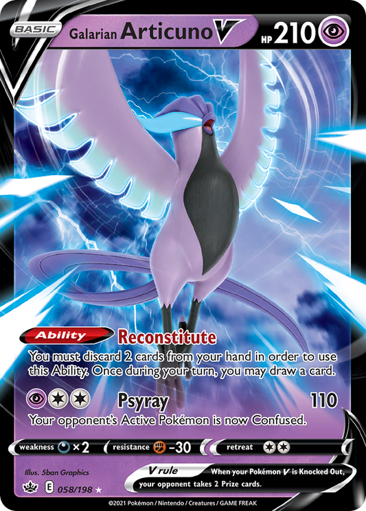 Galarian Articuno V - Chilling Reign (Ultra Rare) [CRE-058]