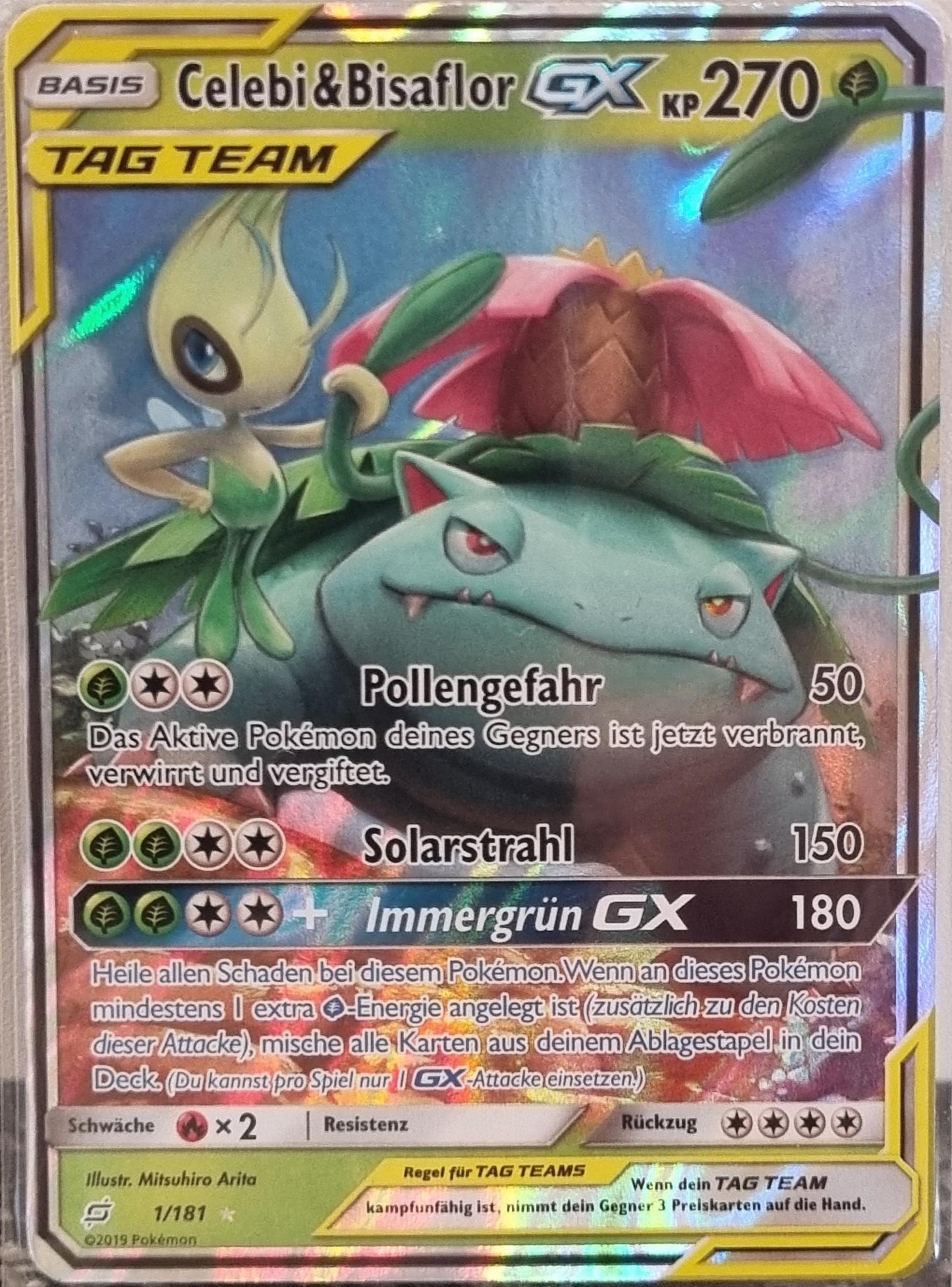 Celebi & Venusaur GX - Team Up (Ultra Rare) [TEU-1]