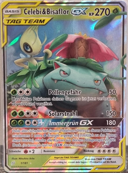 Celebi & Venusaur GX - Team Up (Ultra Rare) [TEU-1]