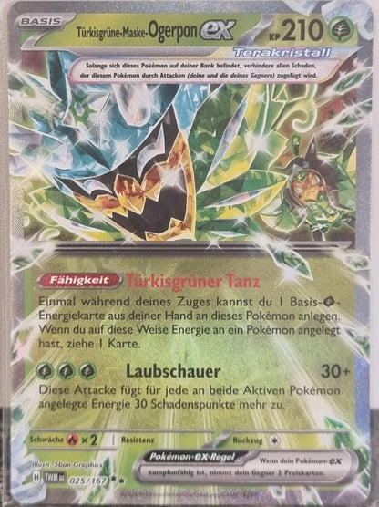 Teal Mask Ogerpon ex - Twilight Masquerade (Double Rare) [TWM-025]