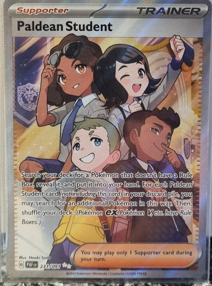 Paldean Student - Paldean Fates (Ultra Rare) [PAF-231]