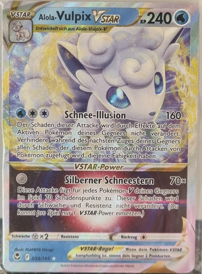 Alolan Vulpix VSTAR - Silver Tempest (Ultra Rare) [SIT-034]