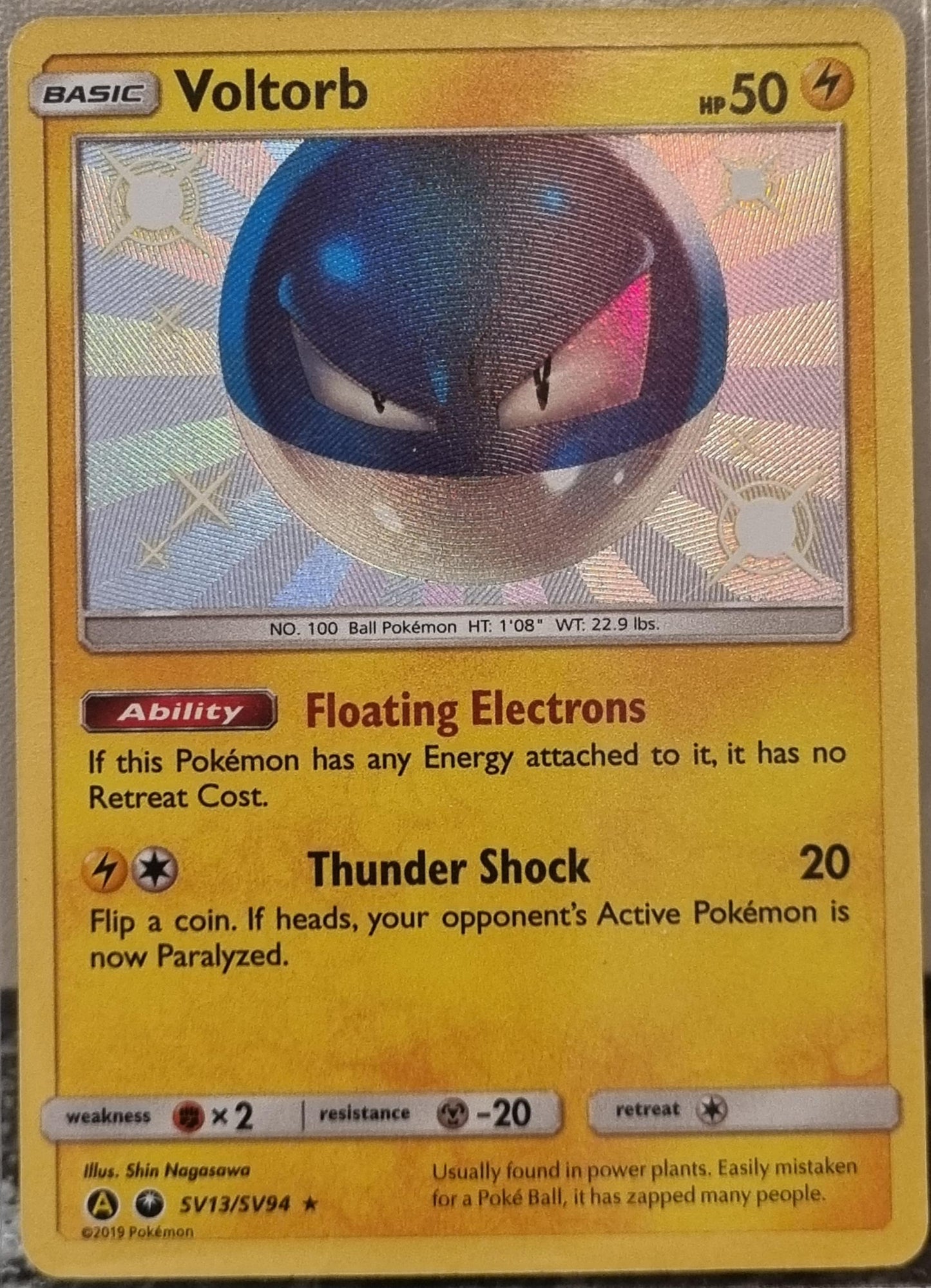 Voltorb - Hidden Fates (Holo Rare) [HIF-SV13]