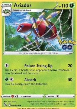 Ariados - Pokémon GO (Uncommon) [PGO-007]