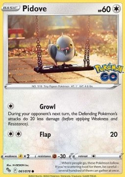 Pidove - Pokémon GO (Common) [PGO-061]