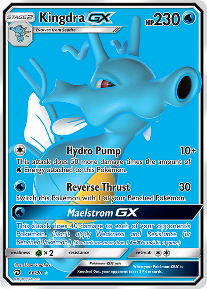 Kingdra GX - Dragon Majesty (Ultra Rare) [DRM-66]