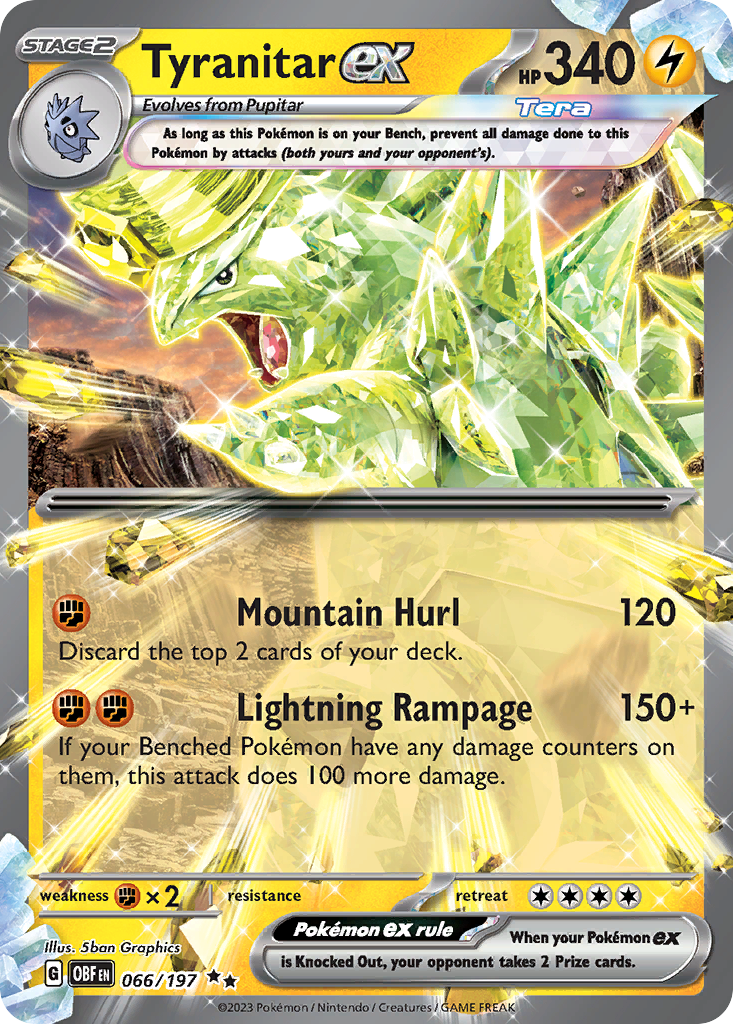 Tyranitar ex - Obsidian Flames (Double Rare) [OBF-066]