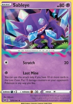 Sableye - Lost Origin (Holo Rare) [LOR-070]