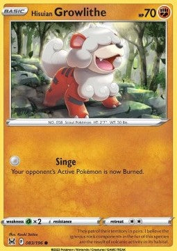 Hisuian Growlithe - Lost Origin (Common) [LOR-083]
