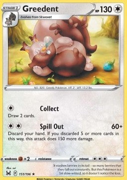 Greedent - Lost Origin (Rare) [LOR-151]