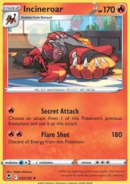 Incineroar - Silver Tempest (Rare) [SIT-032]