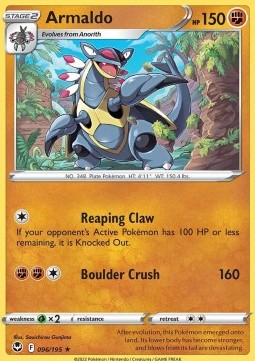 Armaldo - Silver Tempest (Rare) [SIT-096]