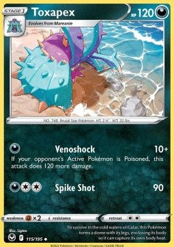 Toxapex - Silver Tempest (Uncommon) [SIT-115]