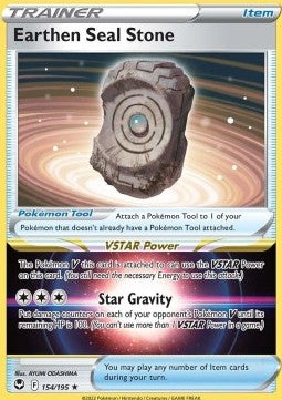 Earthen Seal Stone - Silver Tempest (Holo Rare) [SIT-154]