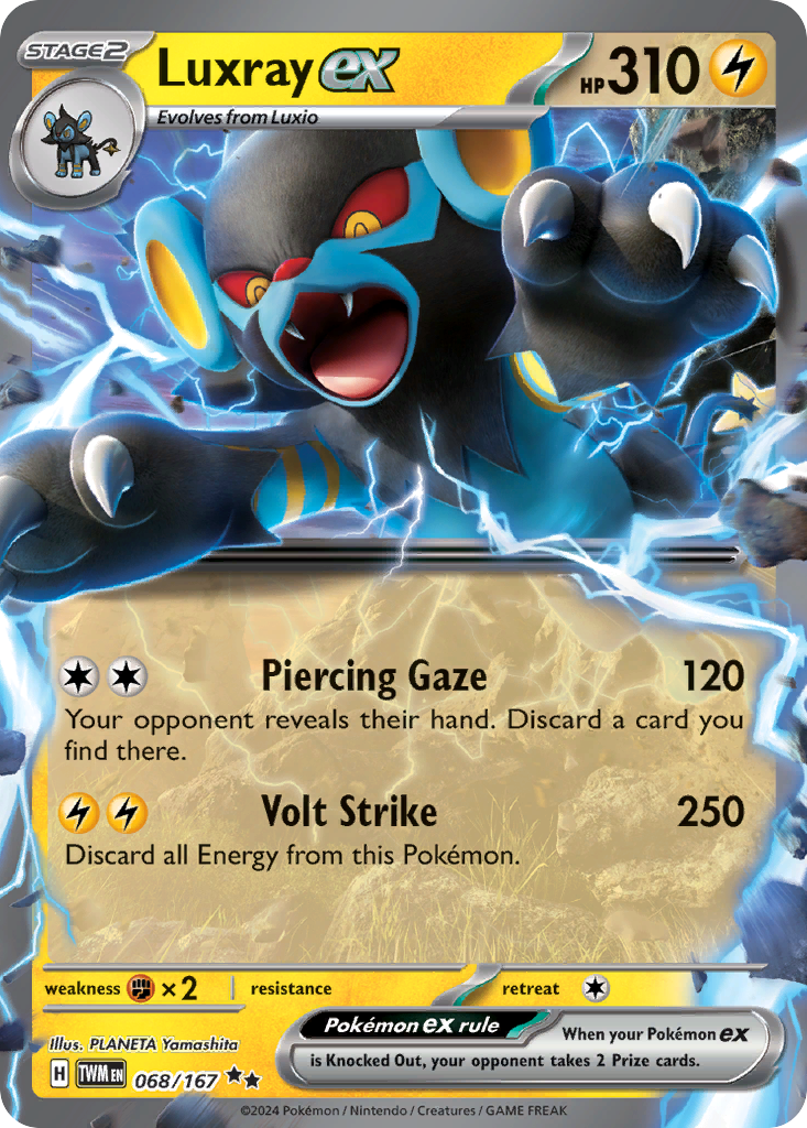 Luxray ex - Twilight Masquerade (Double Rare) [TWM-068]