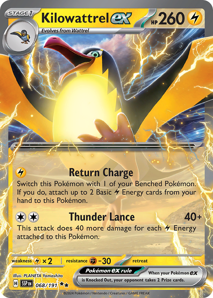 Kilowattrel ex - Surging Sparks (Double Rare) [SSP-068]
