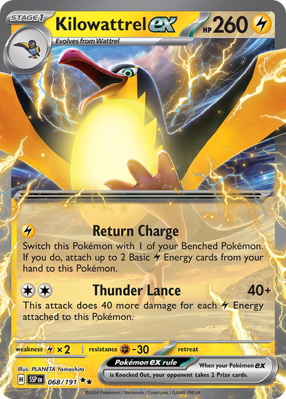 Kilowattrel ex - Surging Sparks (Double Rare) [SSP-068]
