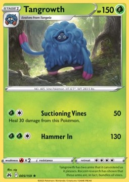 Tangrowth - Crown Zenith (Rare) [CRZ-005]