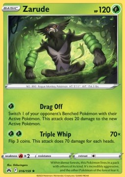 Zarude - Crown Zenith (Holo Rare) [CRZ-016]