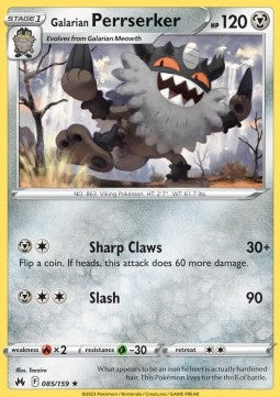Galarian Perrserker - Crown Zenith (Rare) [CRZ-085]