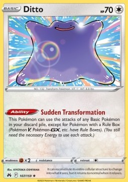Ditto - Crown Zenith (Holo Rare) [CRZ-107]